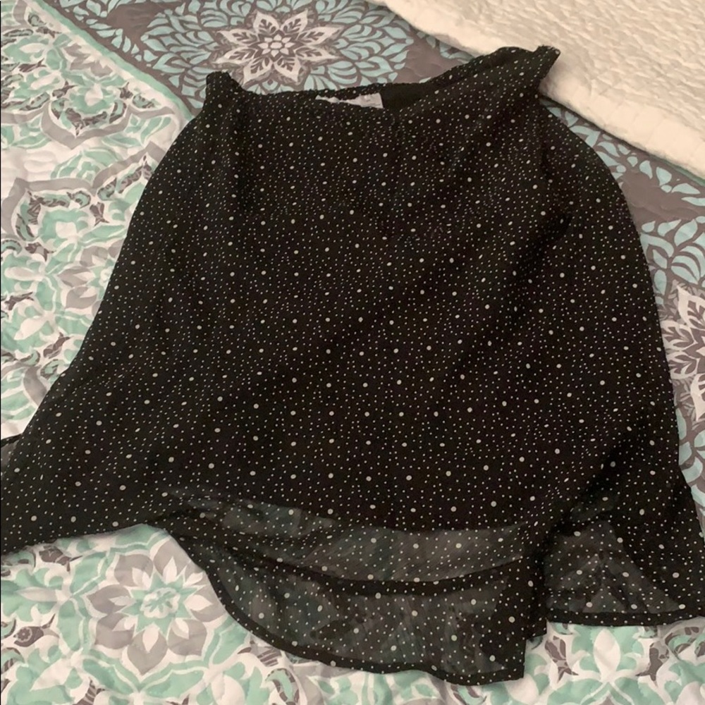Black dotted skirt